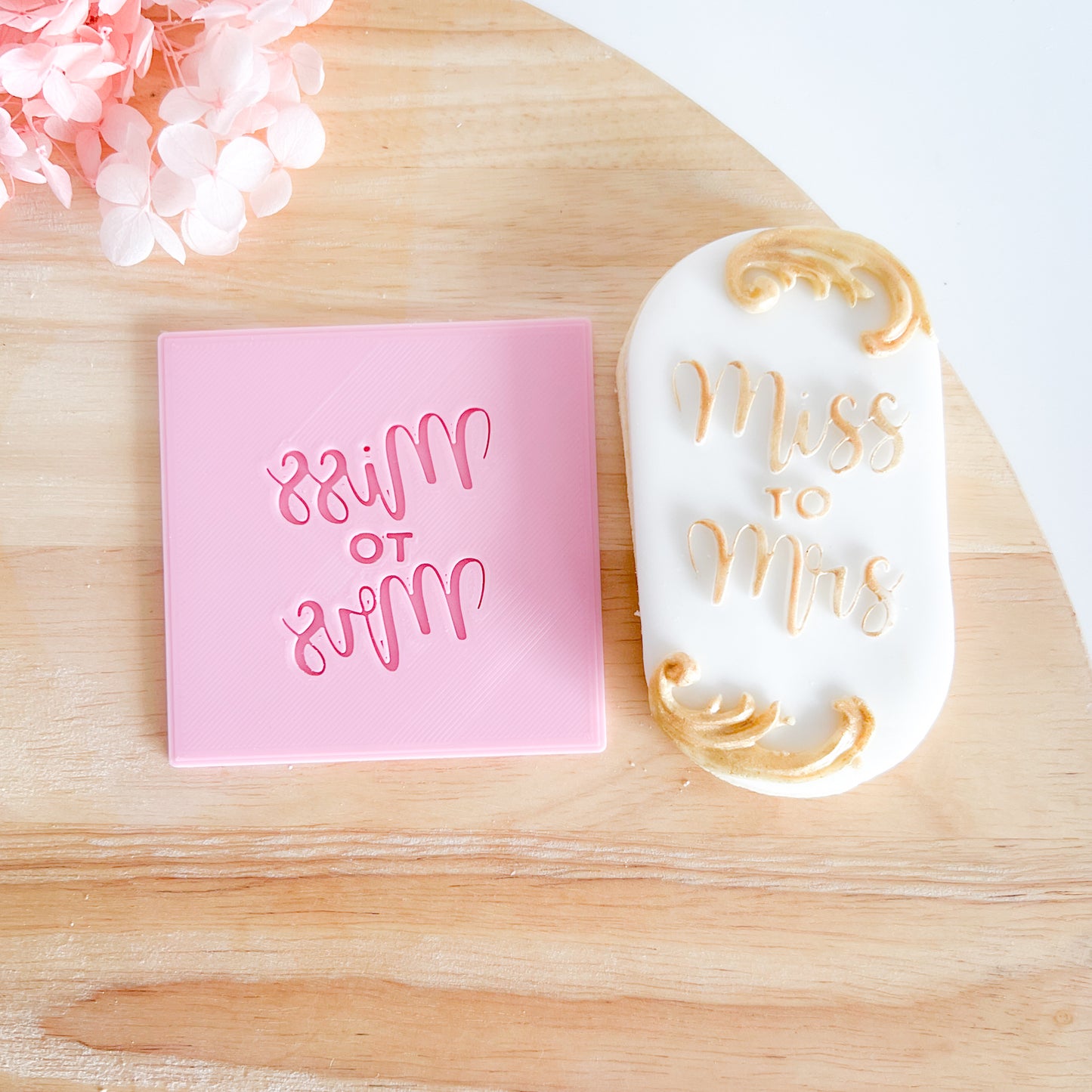 "Miss to Mrs" - Embossing Stamp LAST ONE!