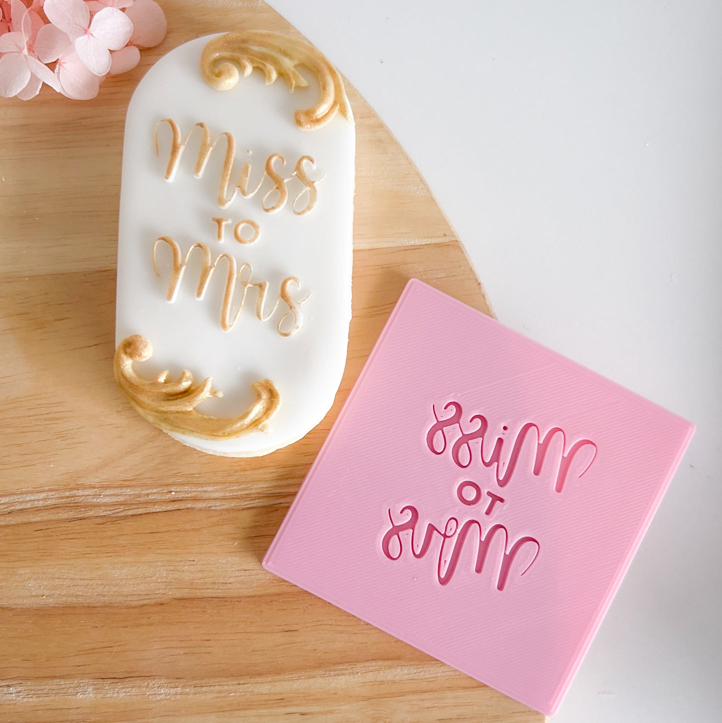 "Miss to Mrs" - Embossing Stamp LAST ONE!