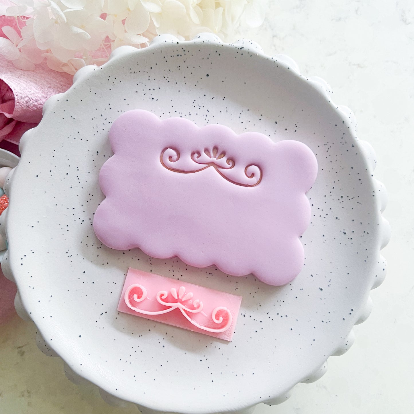 Flourish #3 - Fondant Stamp