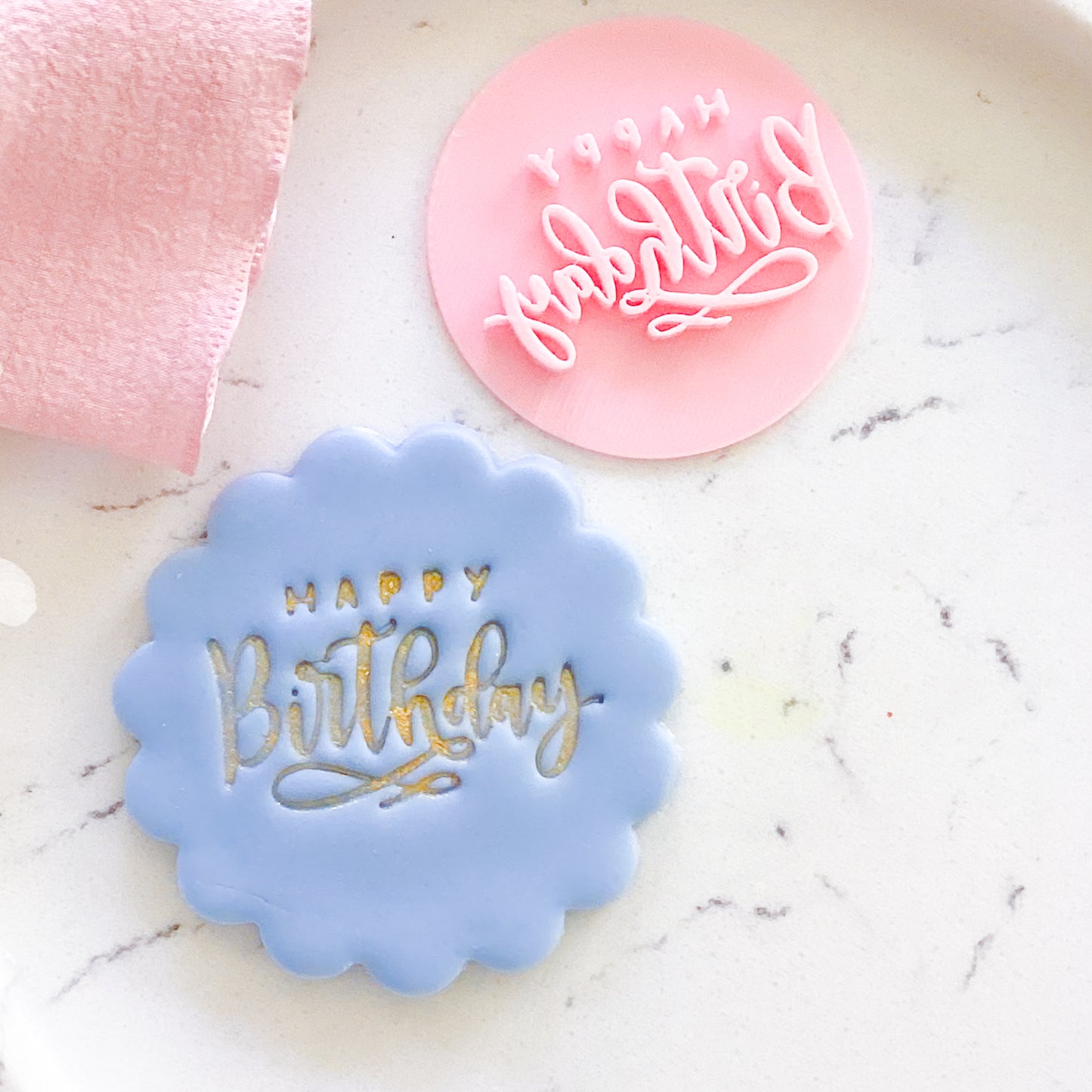 Happy Birthday Font #4 - Stamp