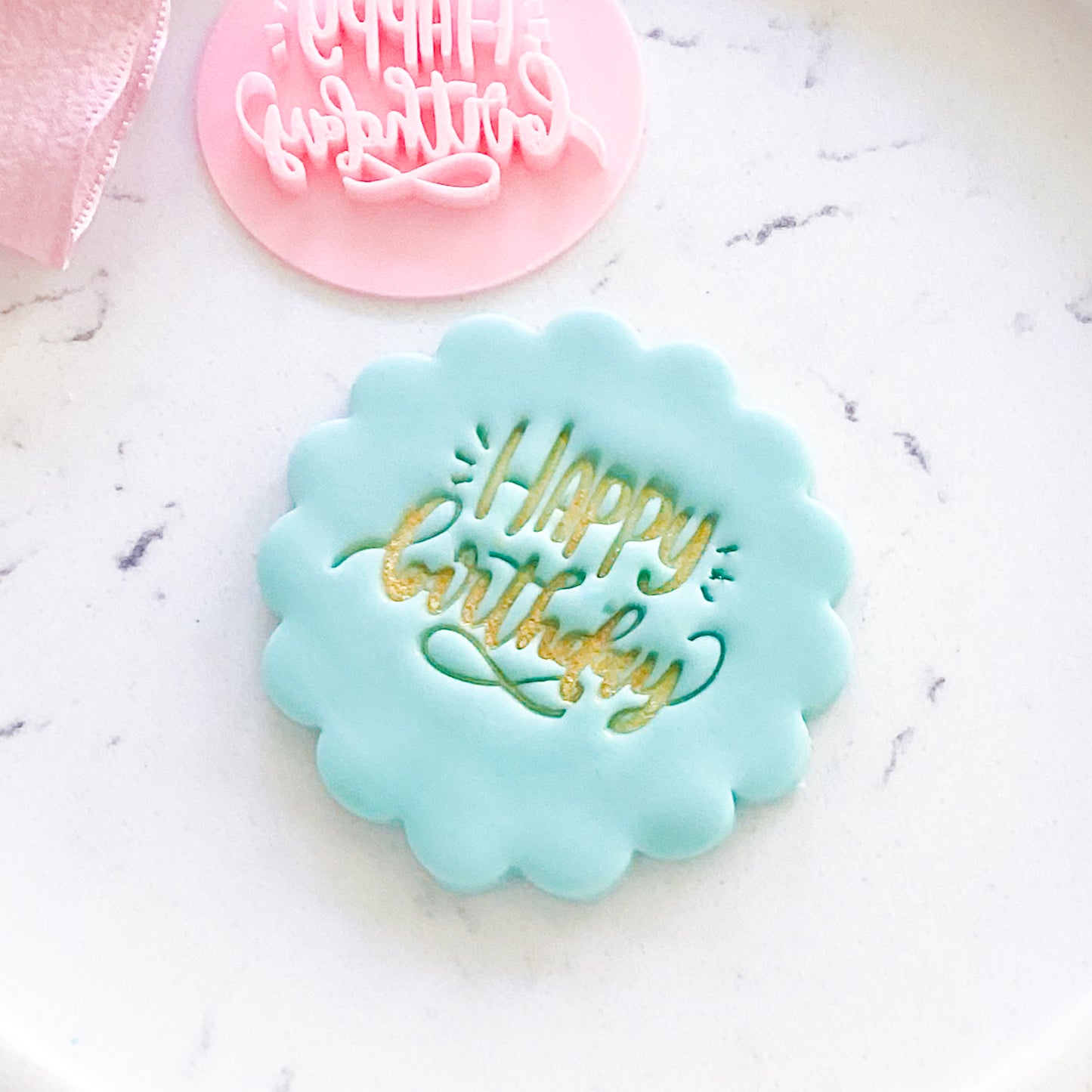 Happy Birthday Font #5 - Stamp