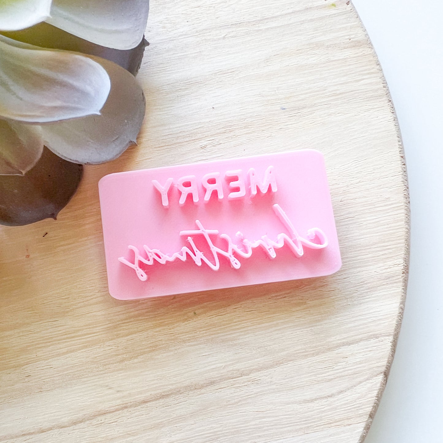 Merry Christmas #5 - Deboss Stamp