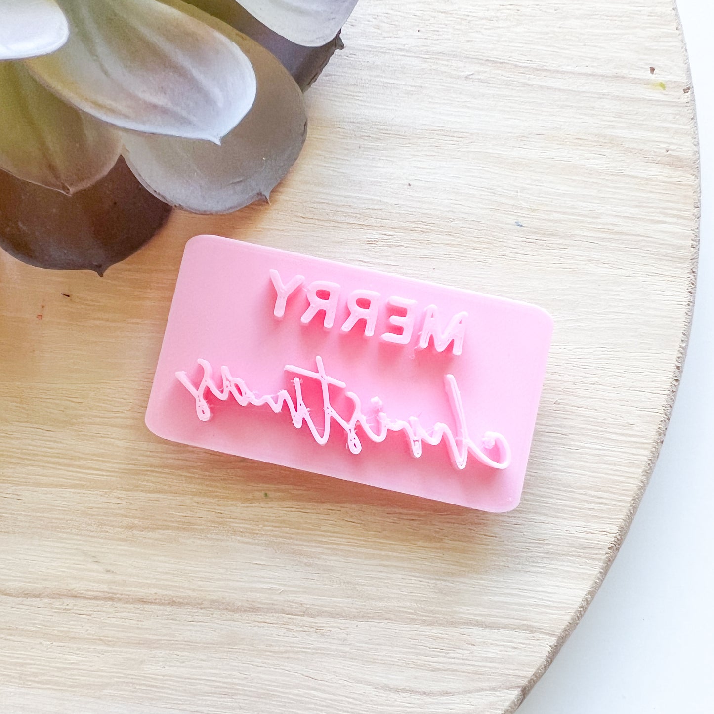 Merry Christmas #5 - Deboss Stamp