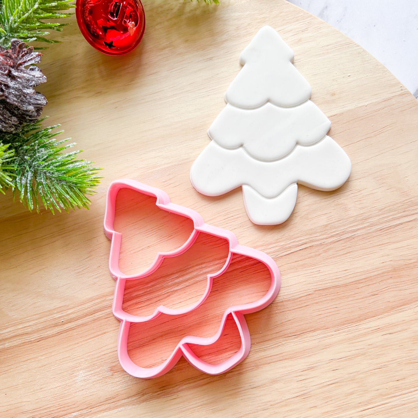 "Soft Christmas Tree" Cookie Cutter with imprint