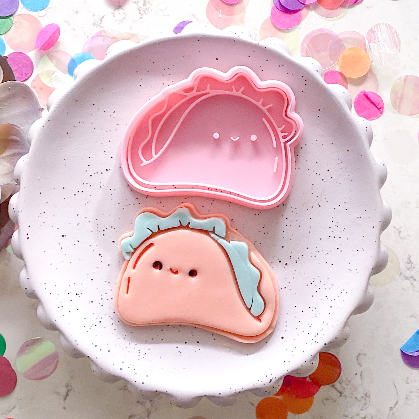 "Taco" - Cookie Cutter & Stamp