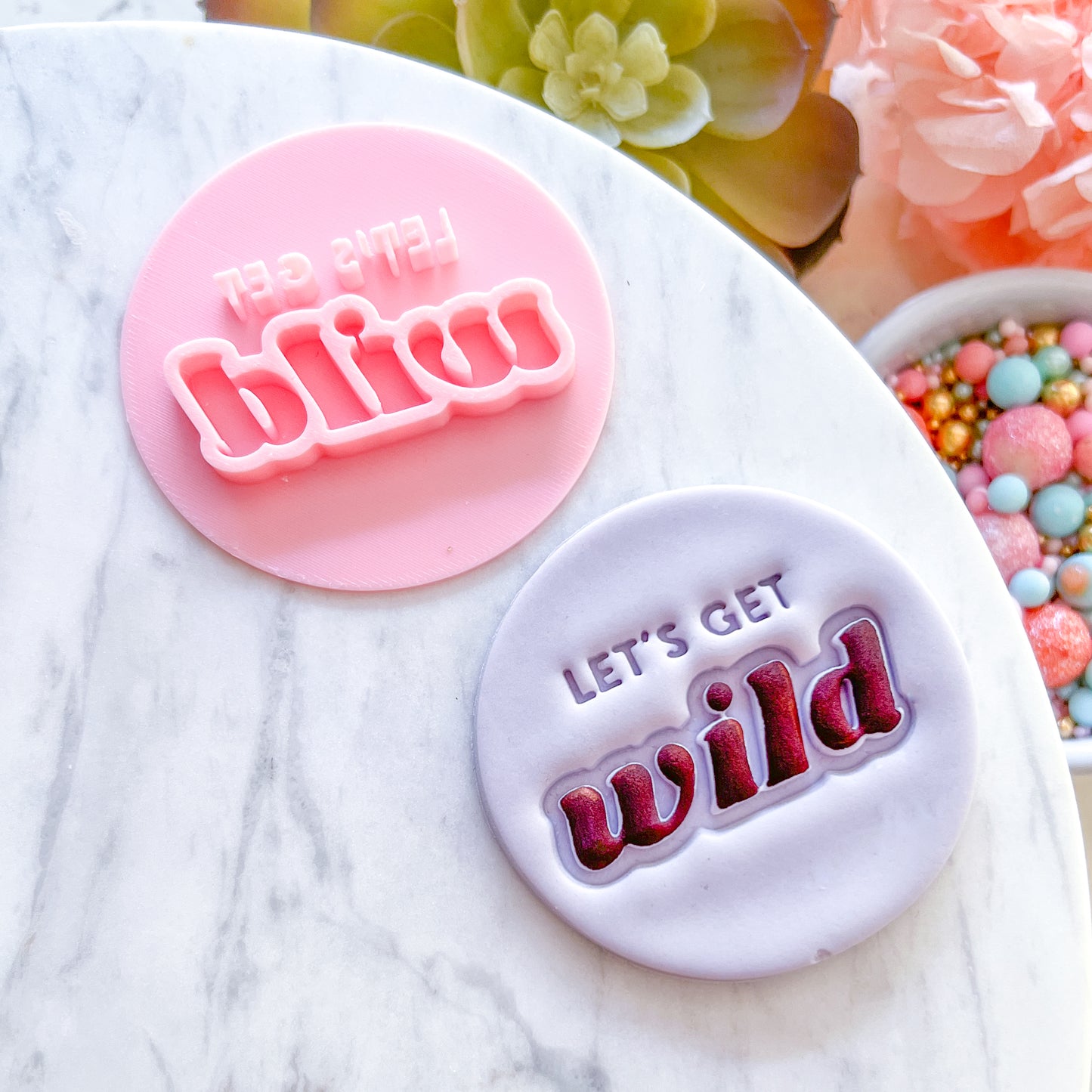 Let's Get Wild Fondant Stamp