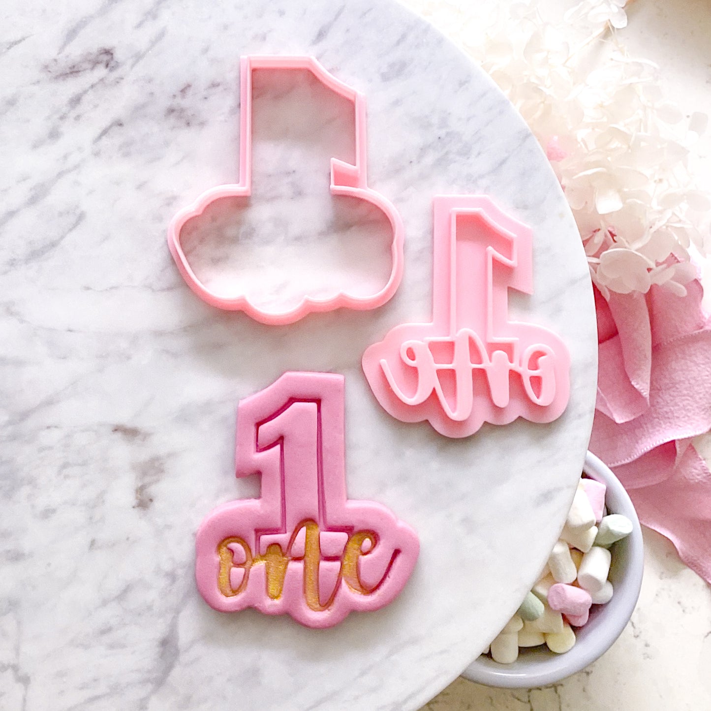Number 1 - Cookie Cutter & Stamp
