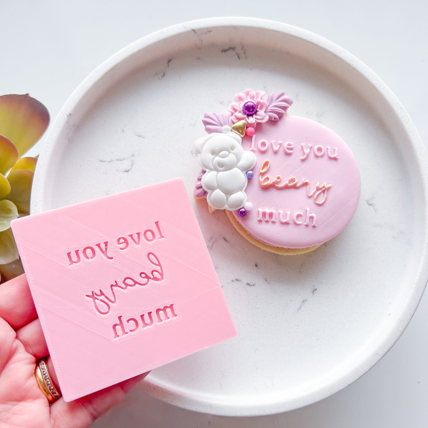 "Love you beary much" - Embossing Stamp LAST ONE!
