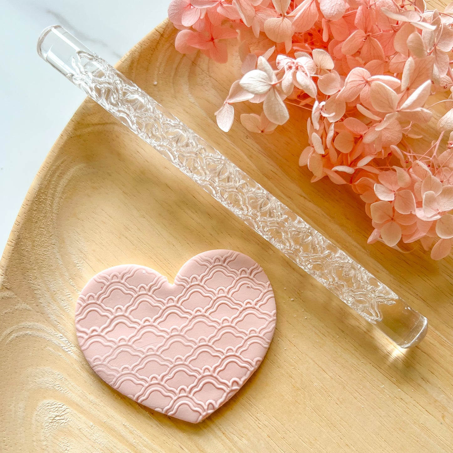 "Scalloped Tiles" - Acrylic Texture Roller