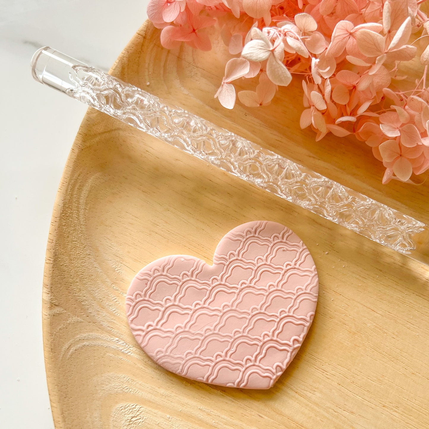 "Scalloped Tiles" - Acrylic Texture Roller