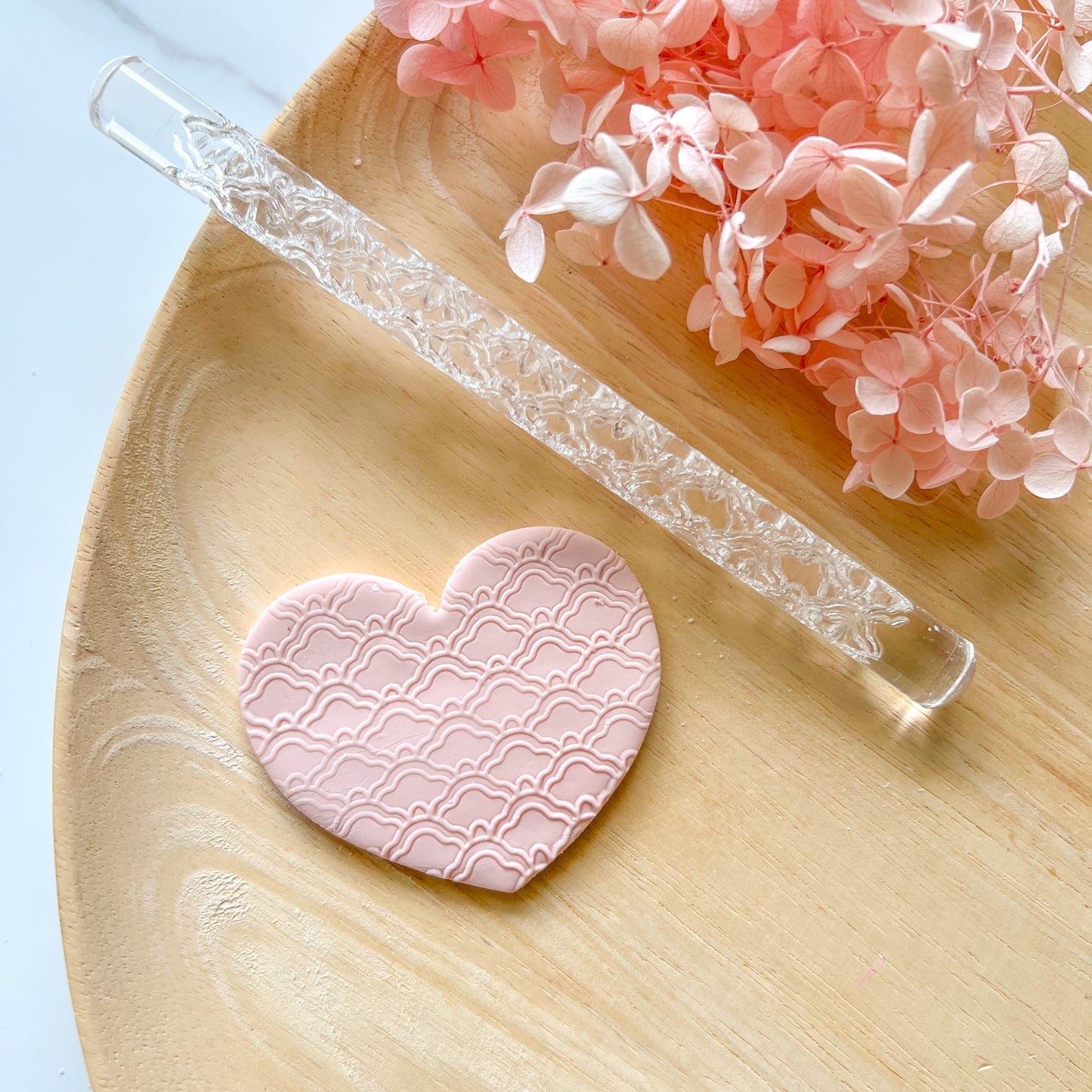 "Scalloped Tiles" - Acrylic Texture Roller