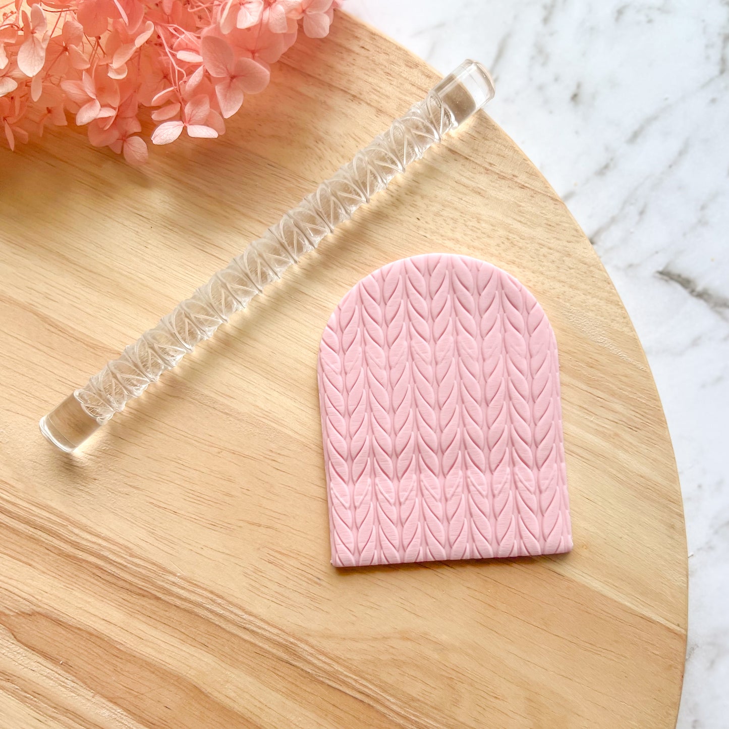 "Knit" - Acrylic Texture Roller