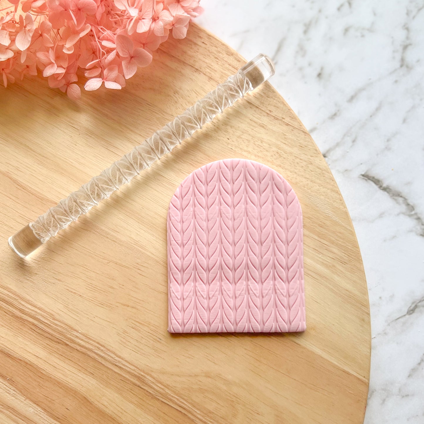 "Knit" - Acrylic Texture Roller