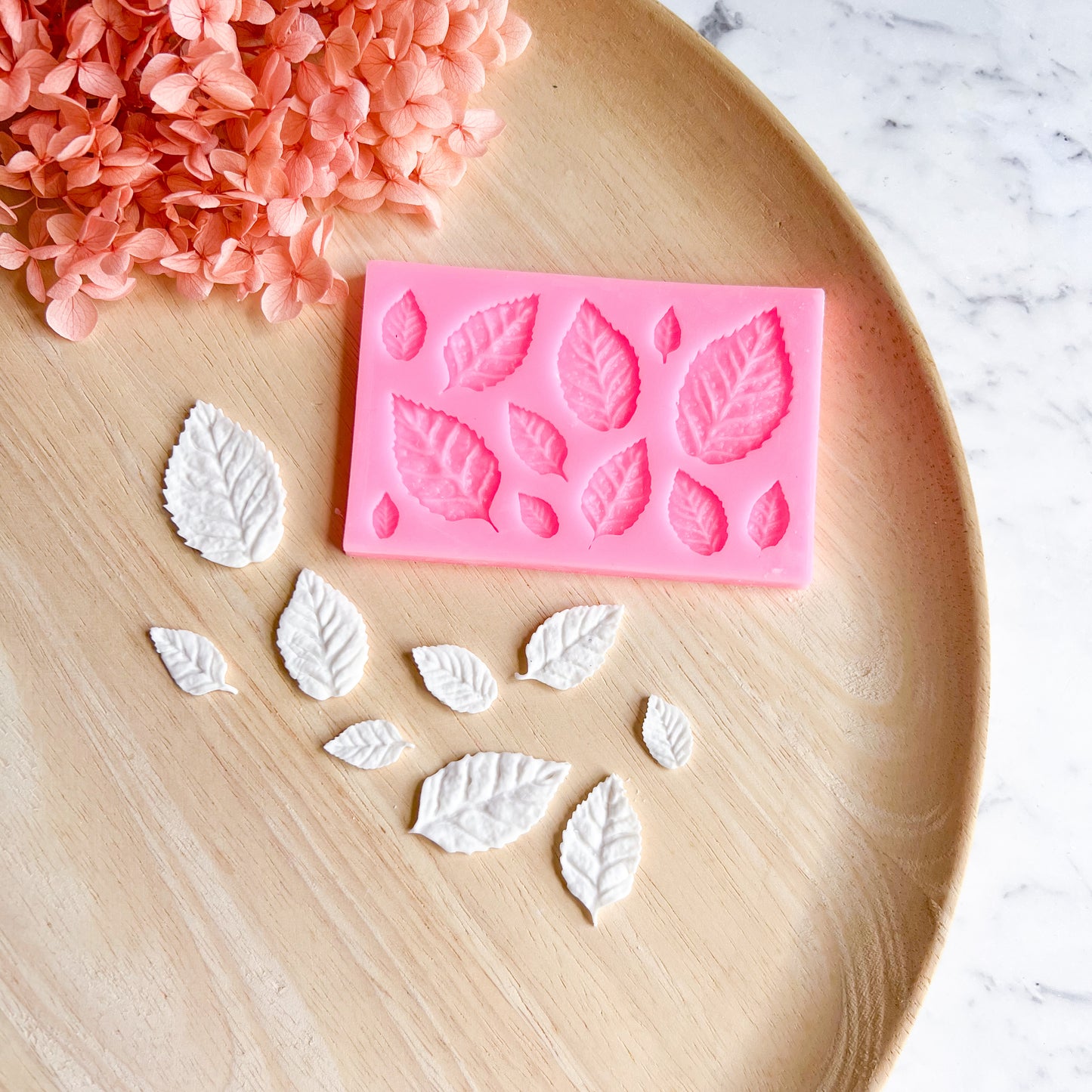 "Rose Leaves" Silicone Mould