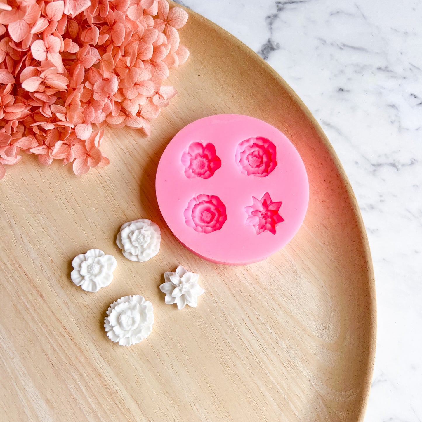"Four Flowers" Silicone Mould