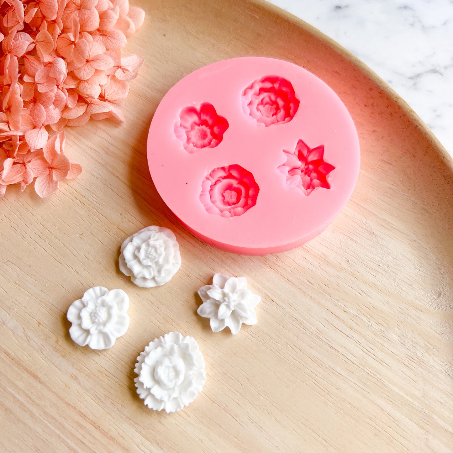 "Four Flowers" Silicone Mould