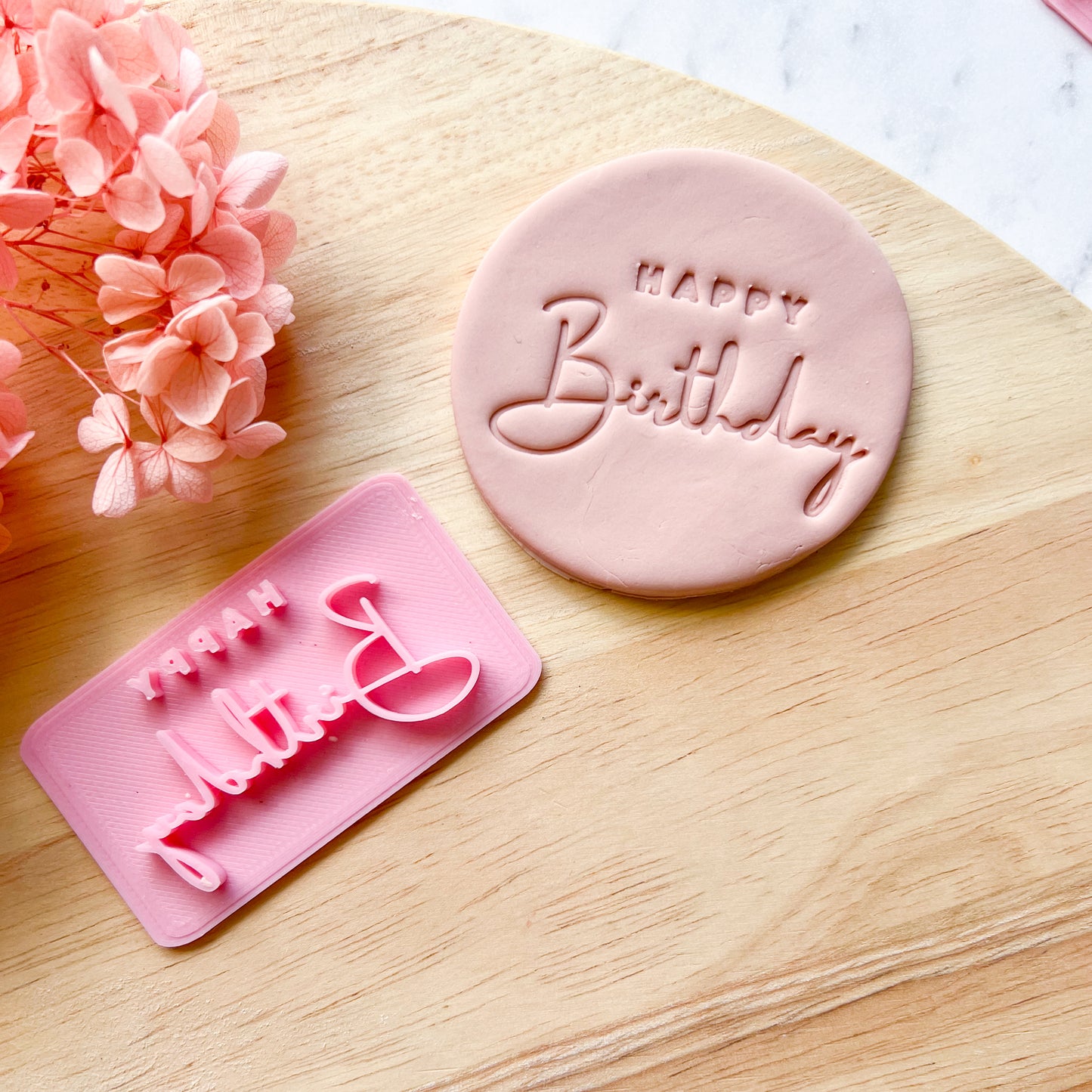 "Happy Birthday" Font #1 - Stamp
