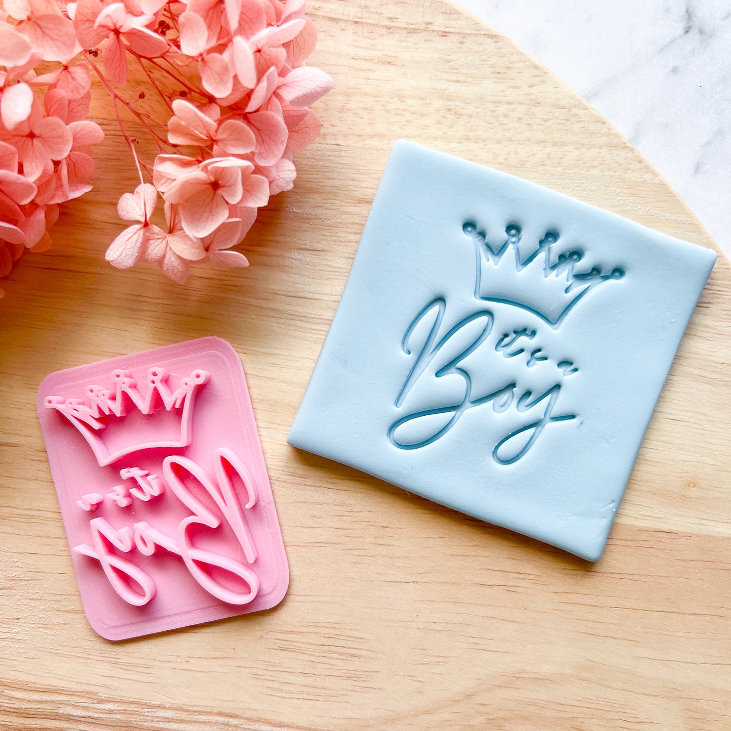 It's a Boy Crown Stamp