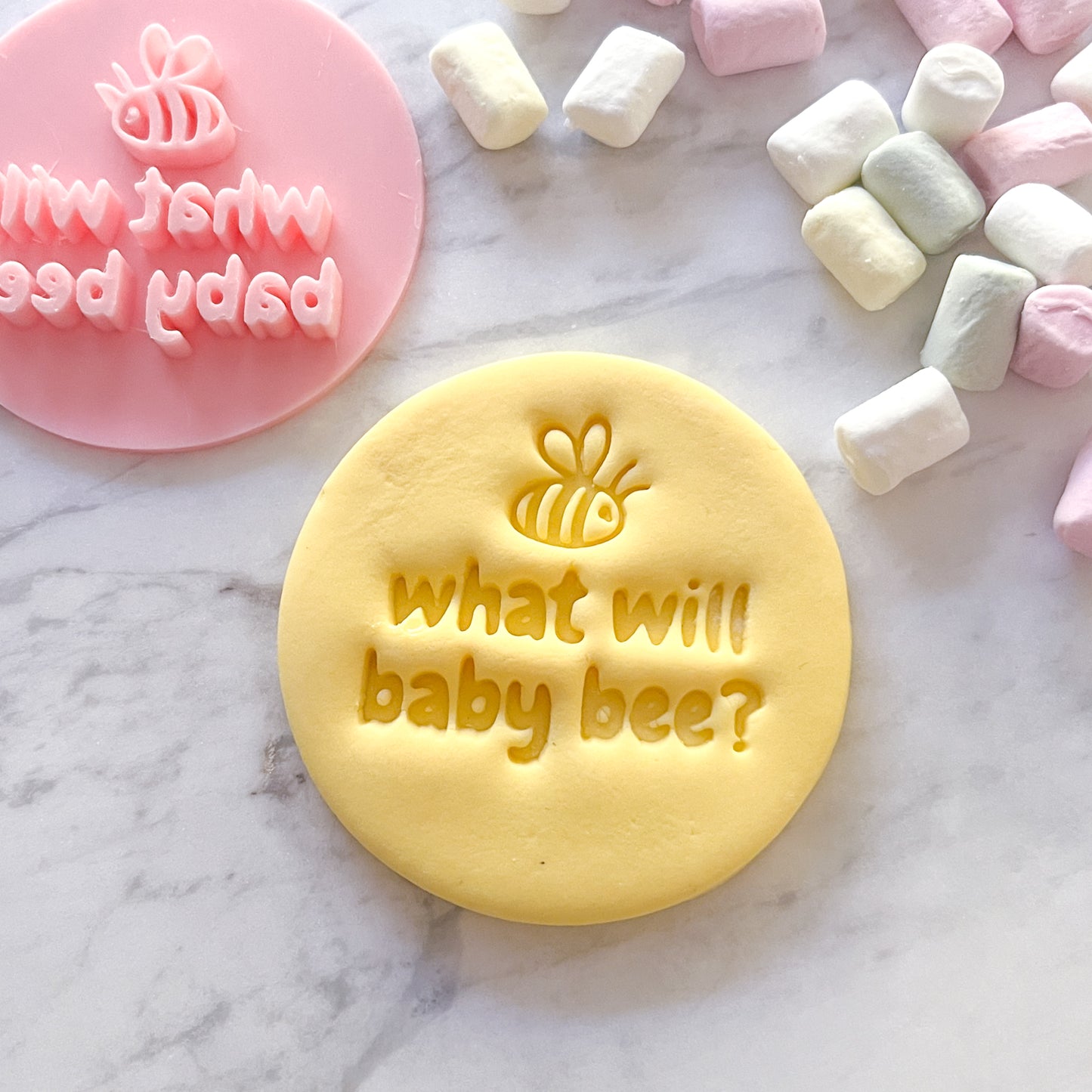 "What Will Baby Bee?" #3 - Fondant Stamp