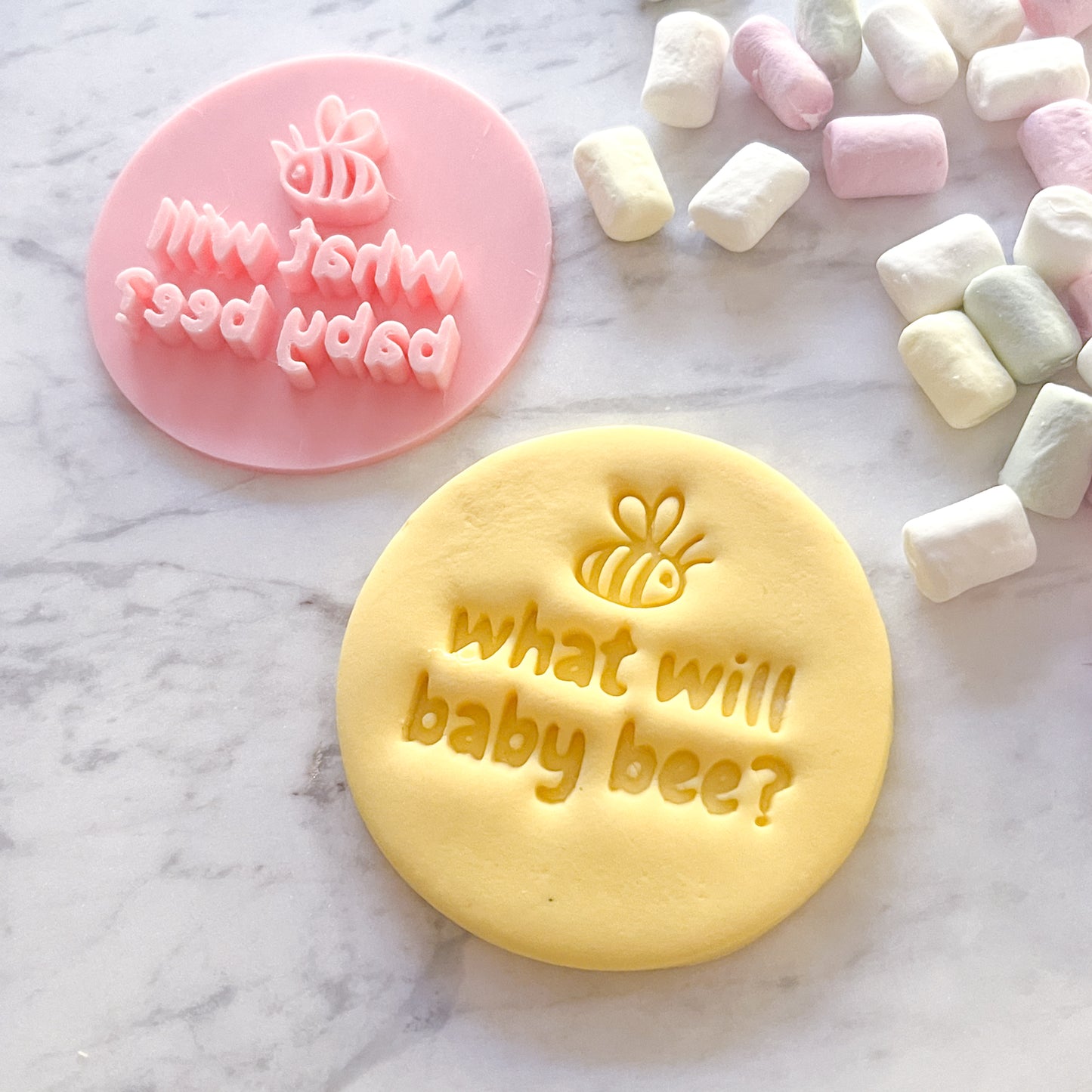 "What Will Baby Bee?" #3 - Fondant Stamp