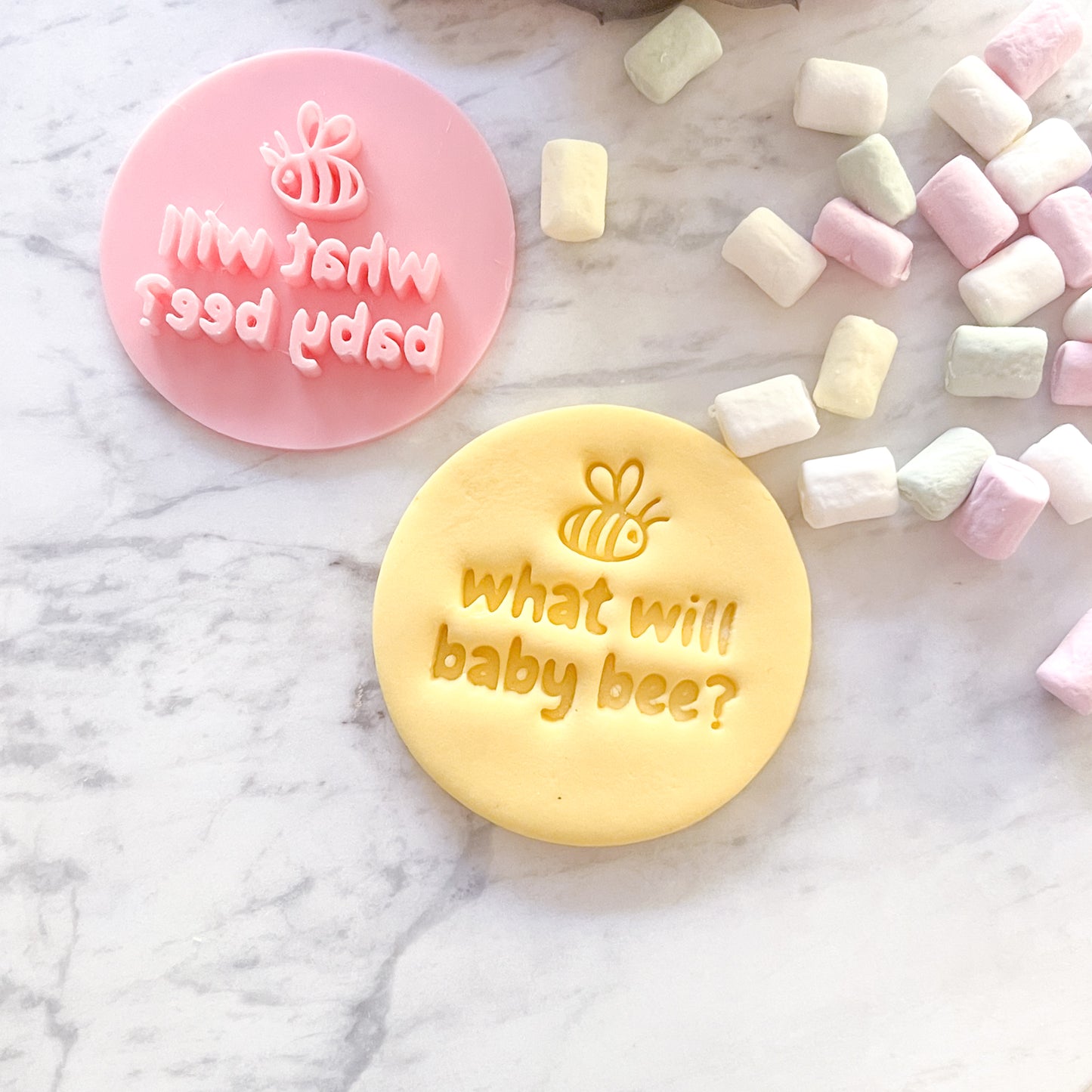 "What Will Baby Bee?" #3 - Fondant Stamp