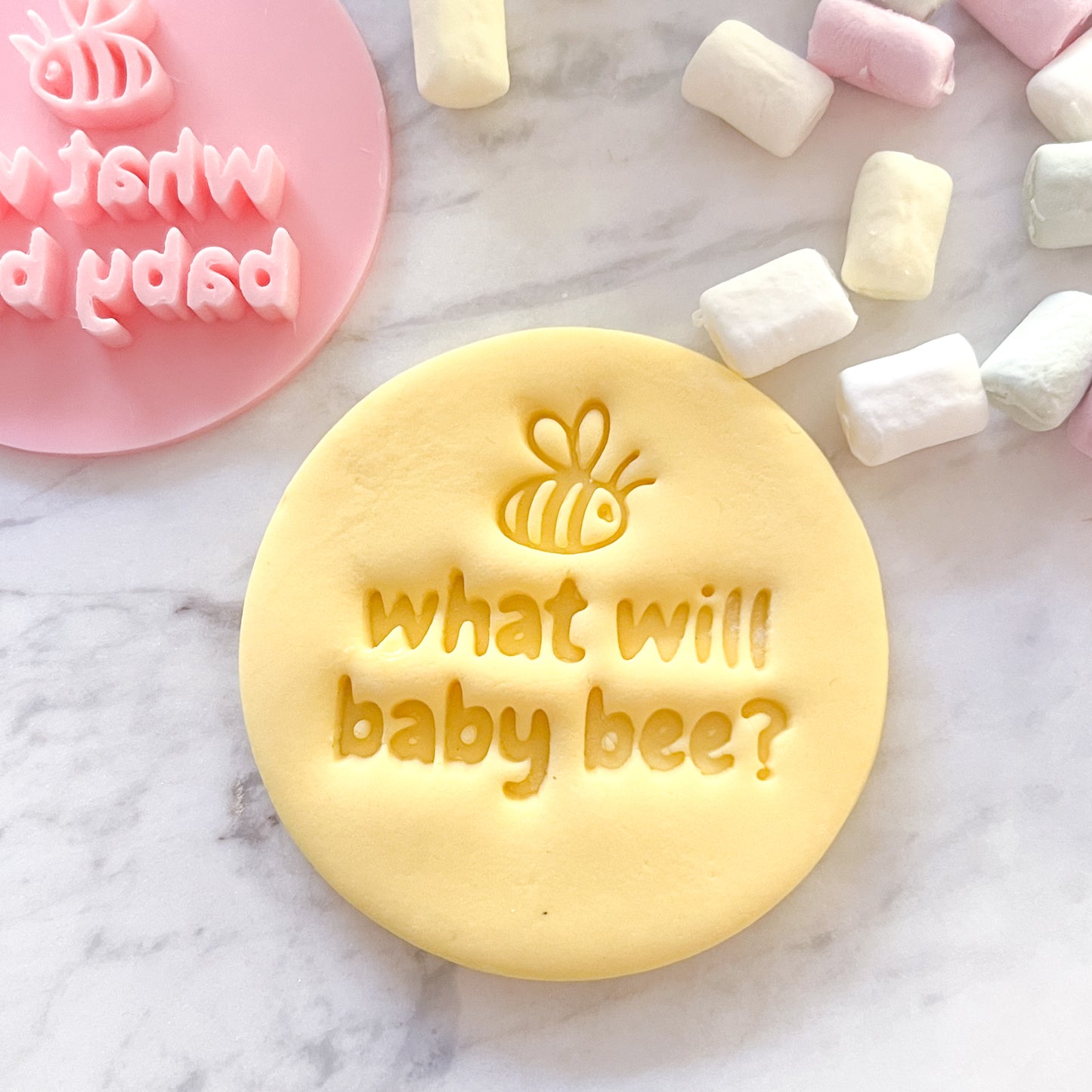 "What Will Baby Bee?" #3 - Fondant Stamp