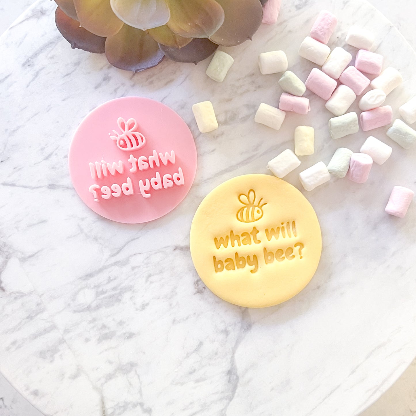 "What Will Baby Bee?" #3 - Fondant Stamp