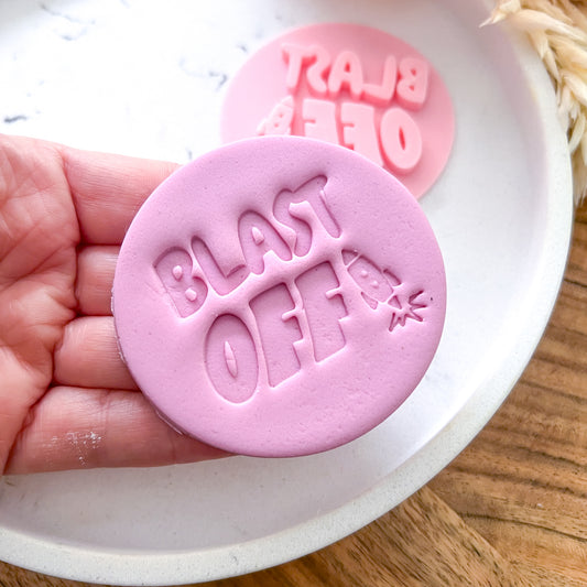 "Blast Off" Fondant Stamp