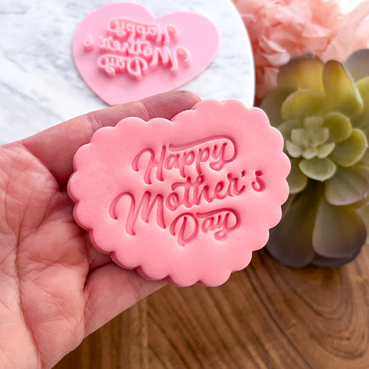 "Happy Mothers Day #3" Fondant Stamp