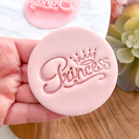 "Princess with crown" Fondant Stamp