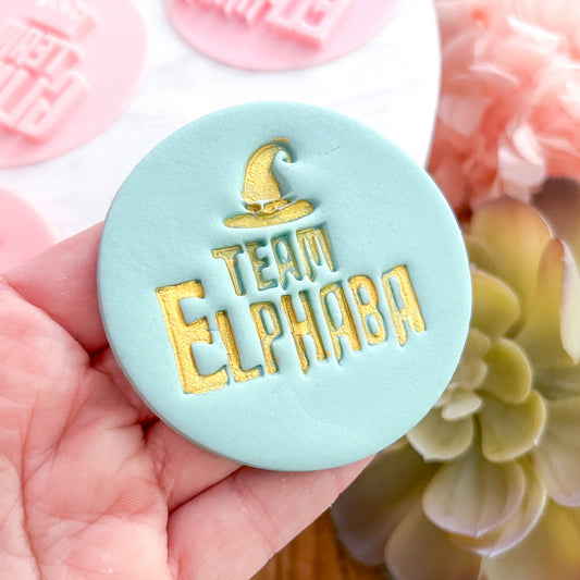 "Team Elphaba" Fondant Stamp