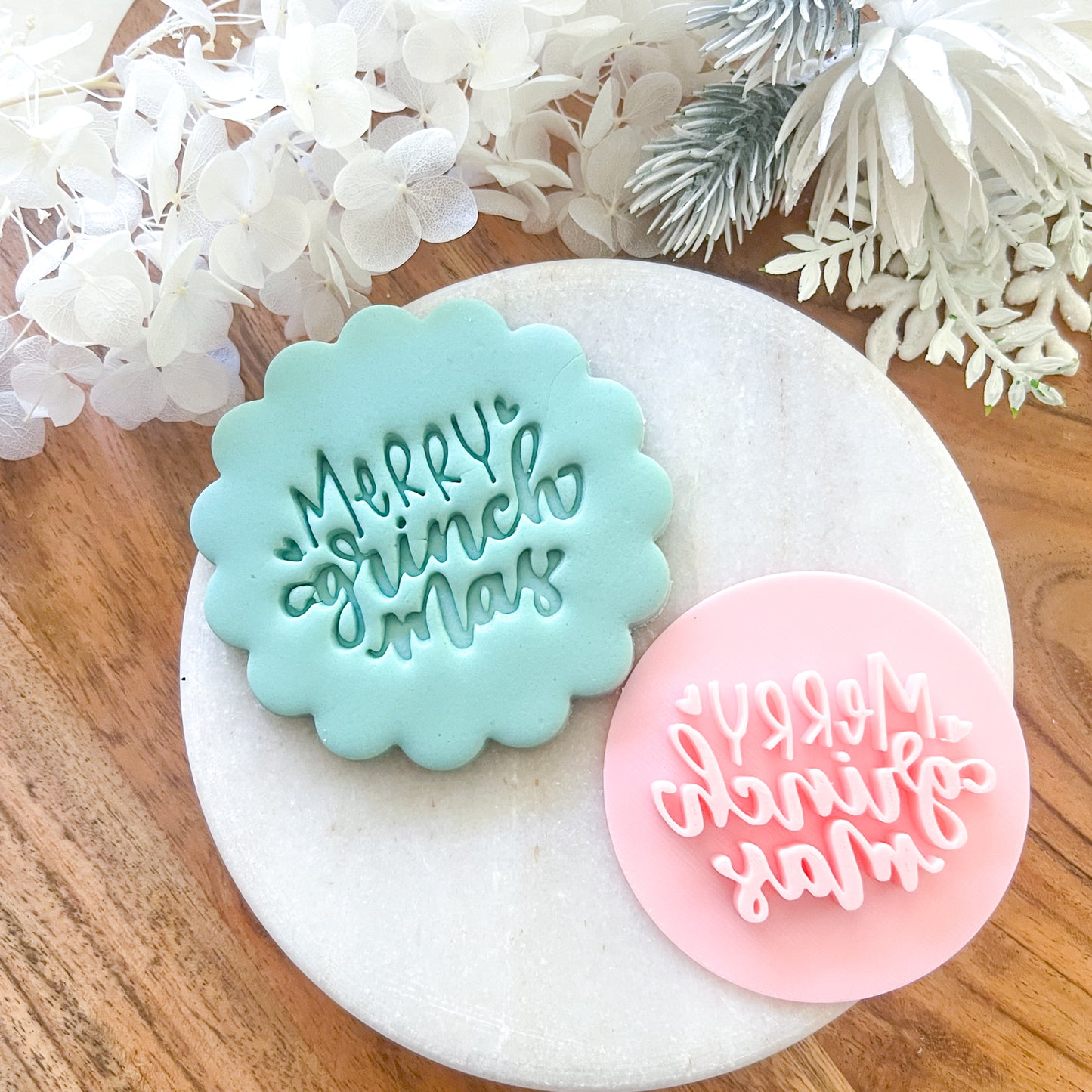 "Merry Grinchmas" Fondant Stamp