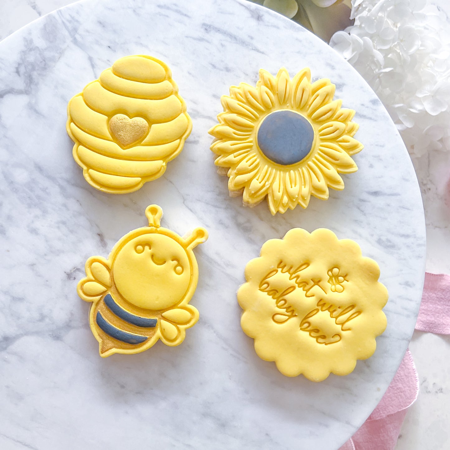 "What Will Baby Bee?" #4- Fondant Stamp