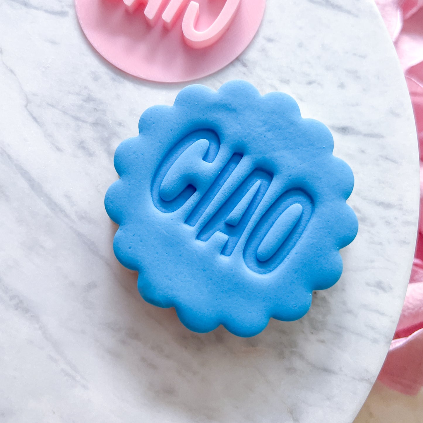 "Ciao" Fondant Stamp