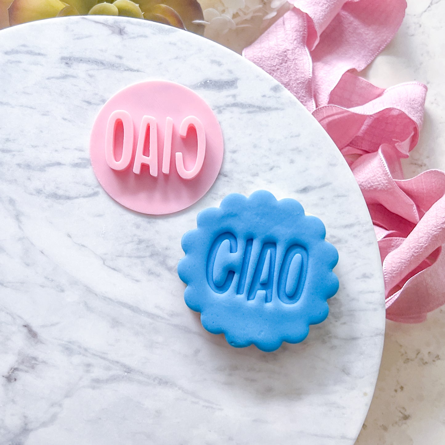 "Ciao" Fondant Stamp