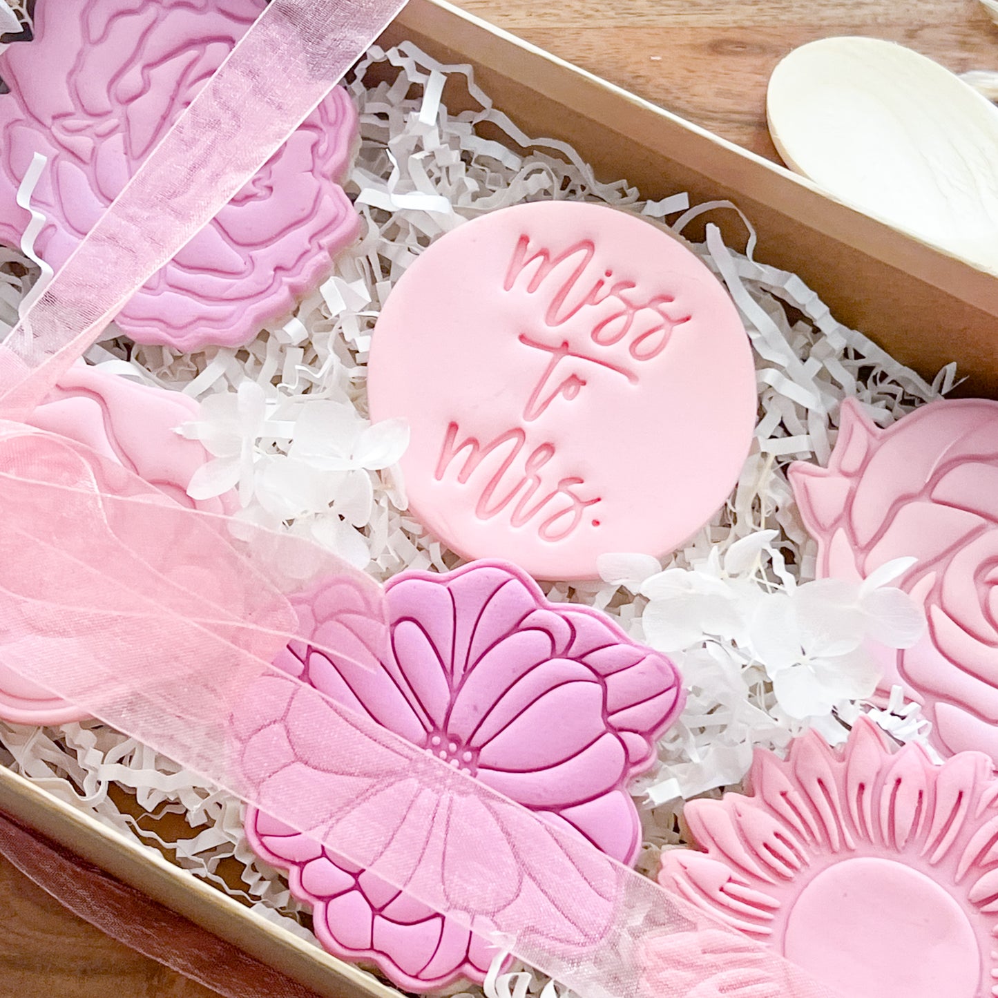 "Miss to Mrs" Fondant Stamp