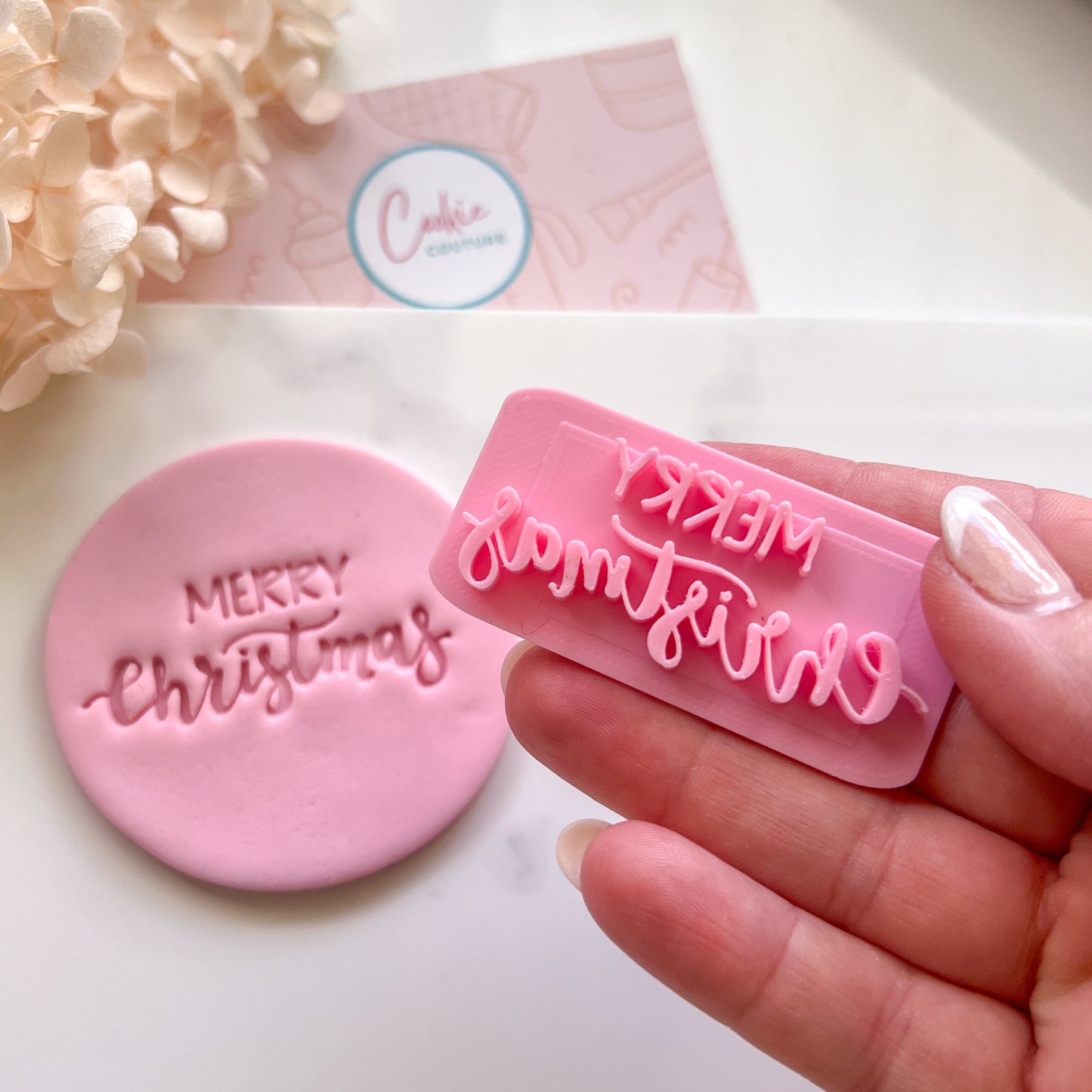 Merry Christmas #4 - Deboss Stamp