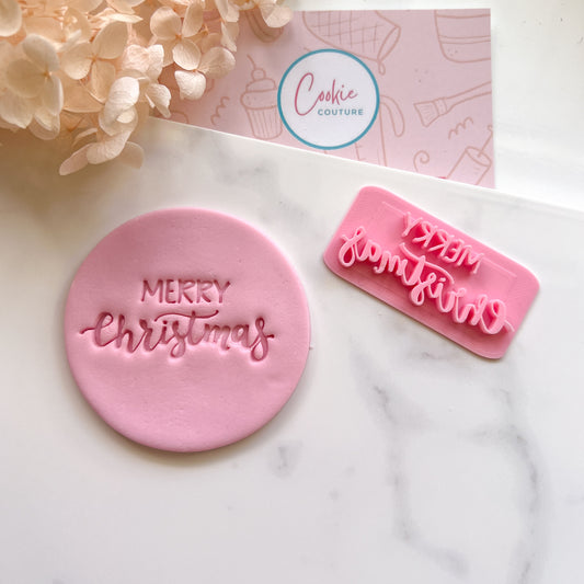 Merry Christmas #4 - Deboss Stamp