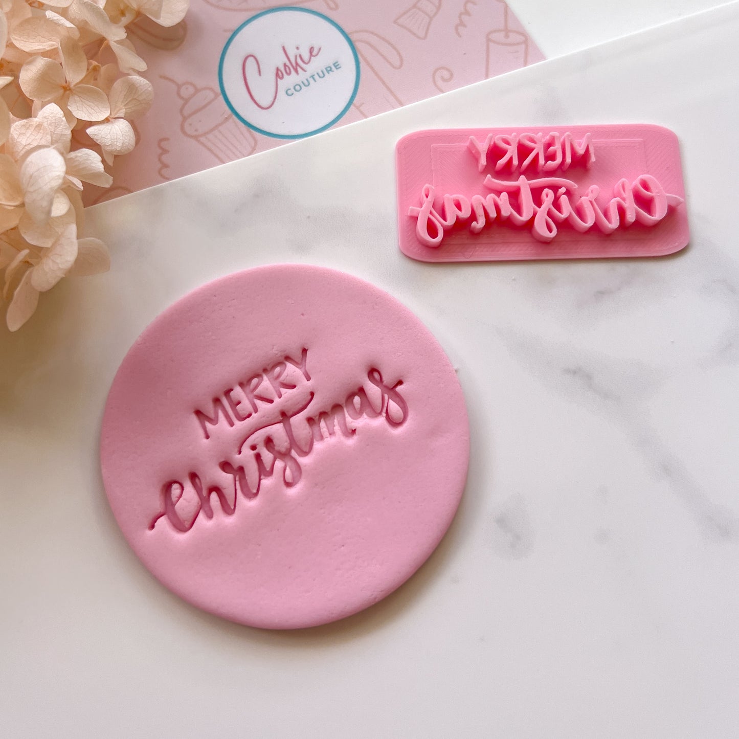 Merry Christmas #4 - Deboss Stamp