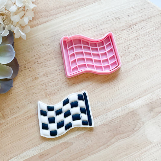 "Checkered Flag" - Cookie Cutter & Stamp