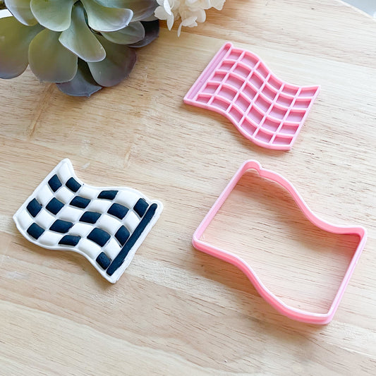 "Checkered Flag" - Cookie Cutter & Stamp