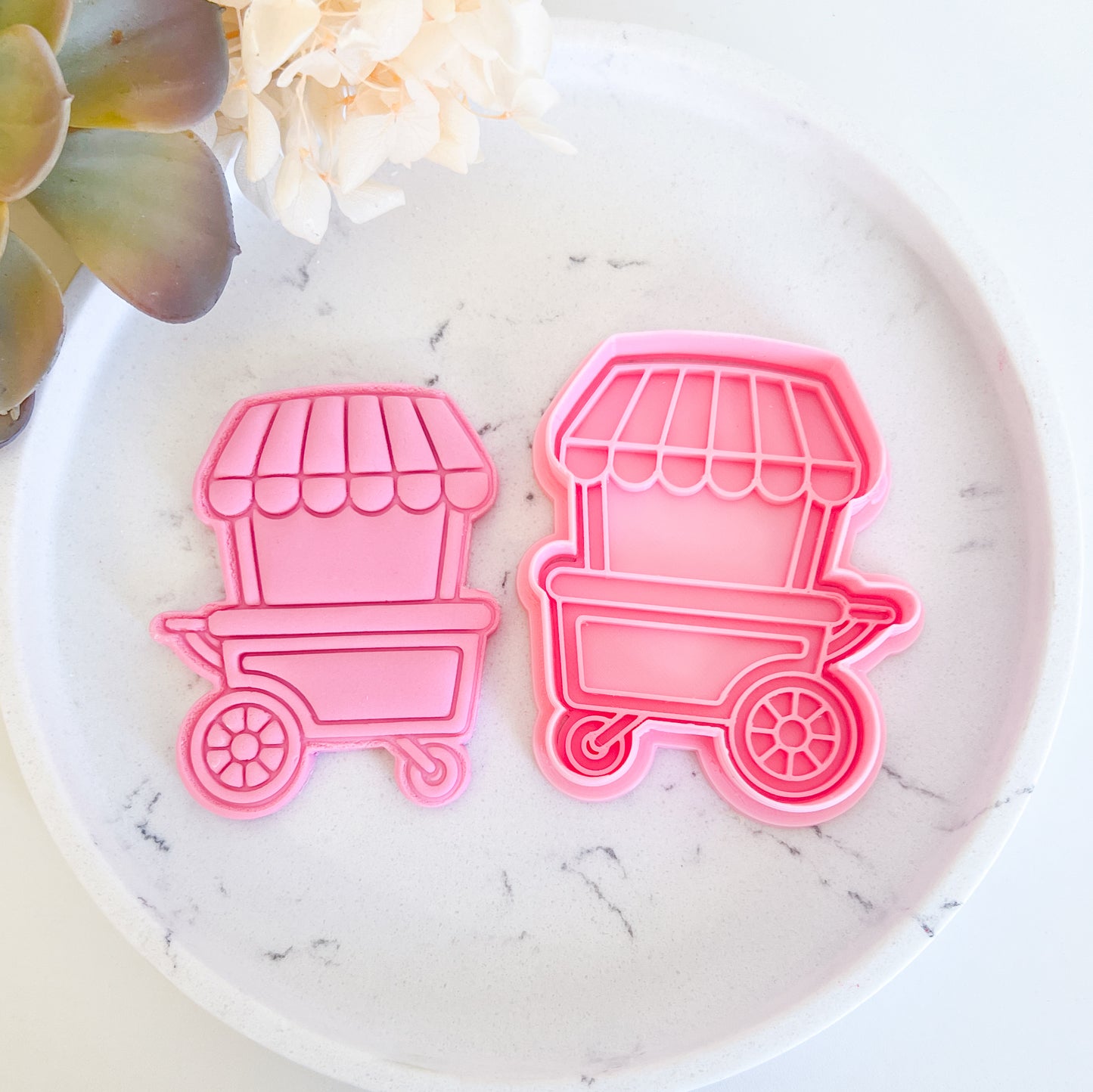 "Flower Cart" - Cookie Cutter & Stamp