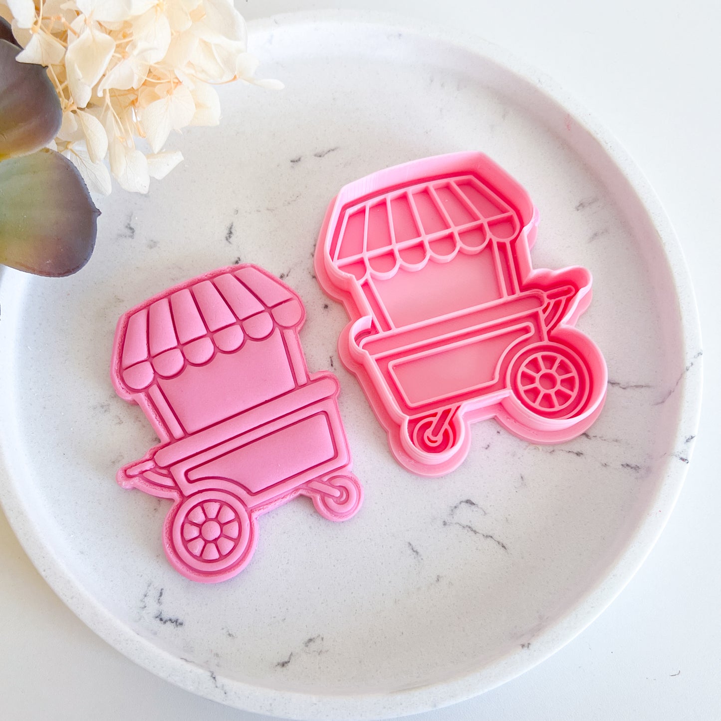 "Flower Cart" - Cookie Cutter & Stamp