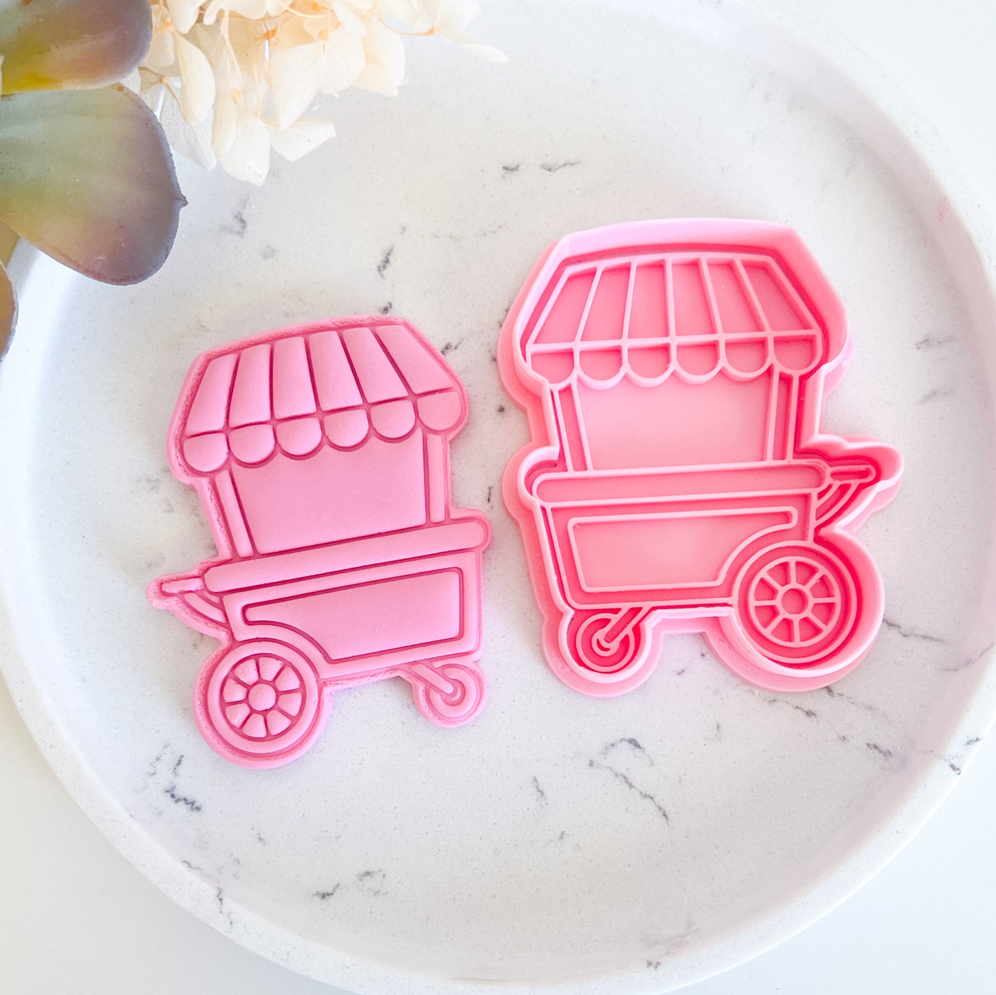 "Flower Cart" - Cookie Cutter & Stamp