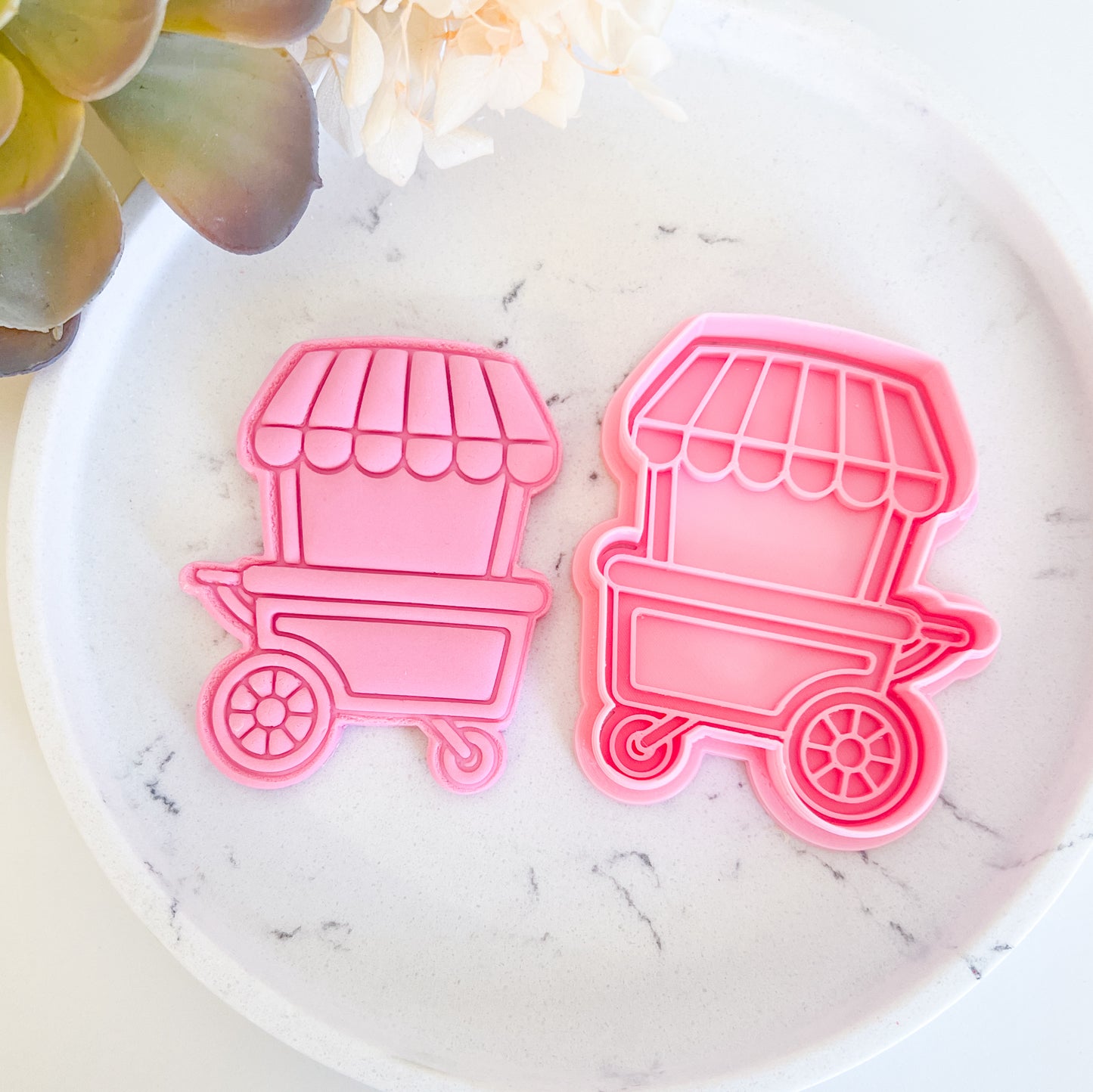 "Flower Cart" - Cookie Cutter & Stamp