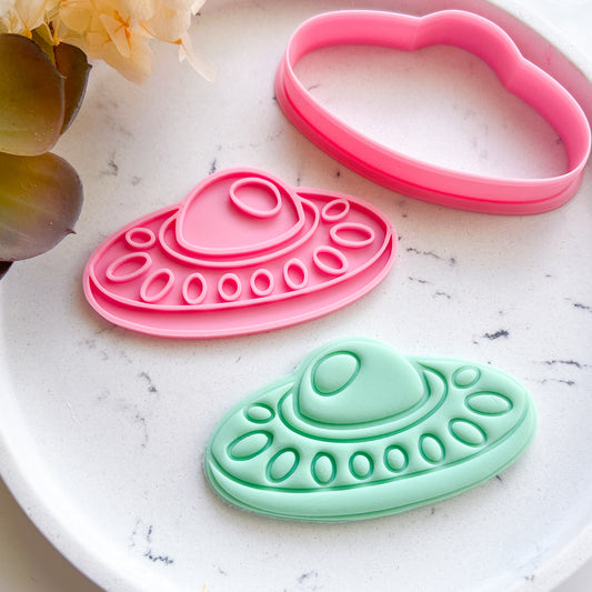 "UFO" - Cookie Cutter & Stamp