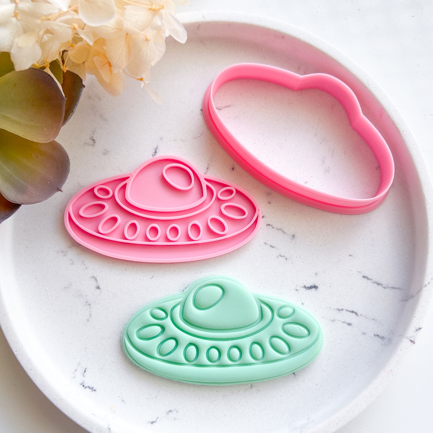 "UFO" - Cookie Cutter & Stamp