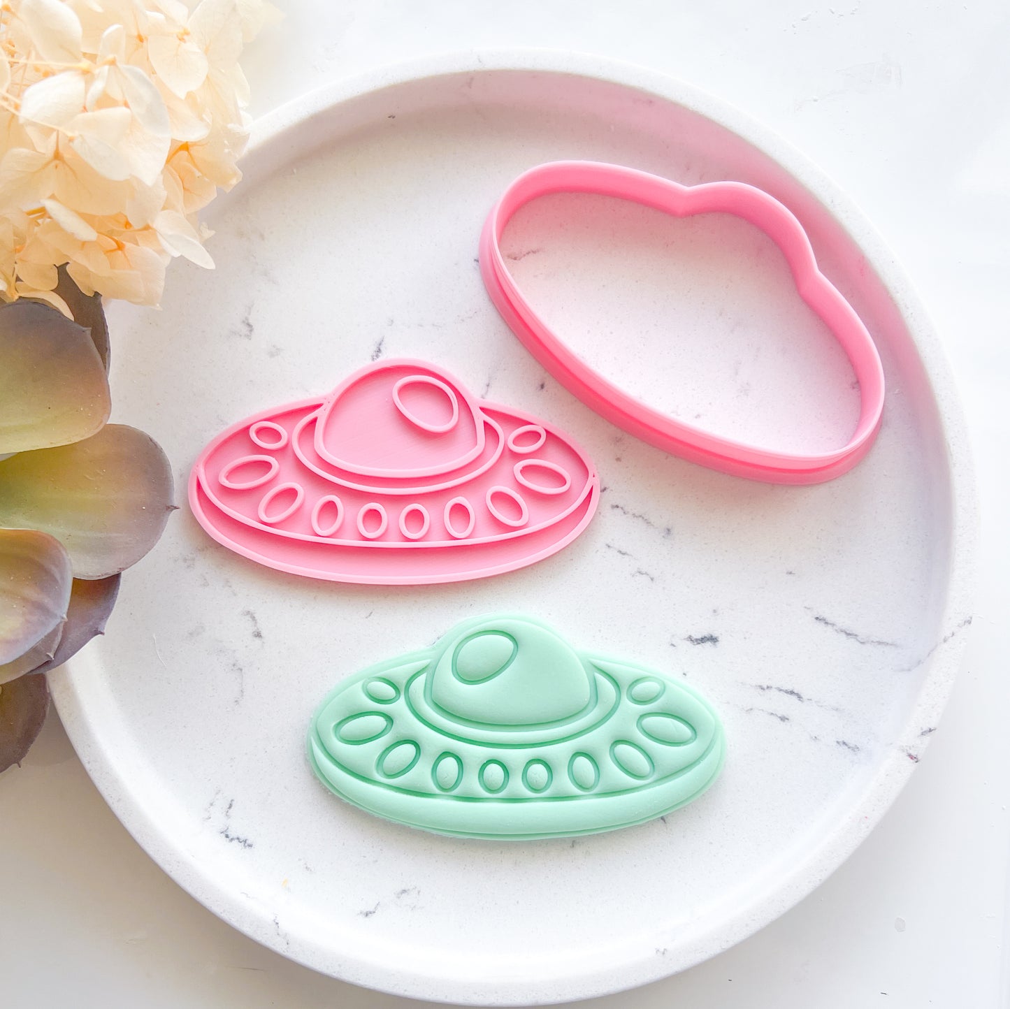 "UFO" - Cookie Cutter & Stamp