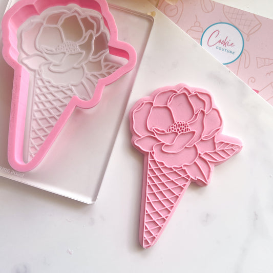 Floral Icecream - Stamp & Cutter Set