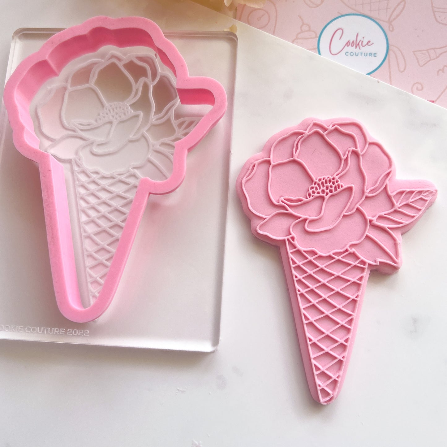 Floral Icecream - Stamp & Cutter Set